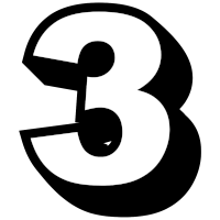 3-scaled number 3